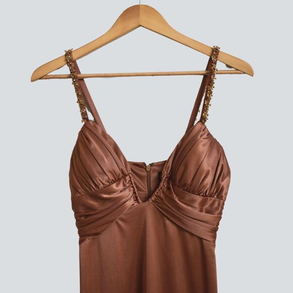 DAVE & JOHNNY by Laura Ryner Women's Satin Feel Cocktail/Party Size 1/2 - Picture 3 of 5